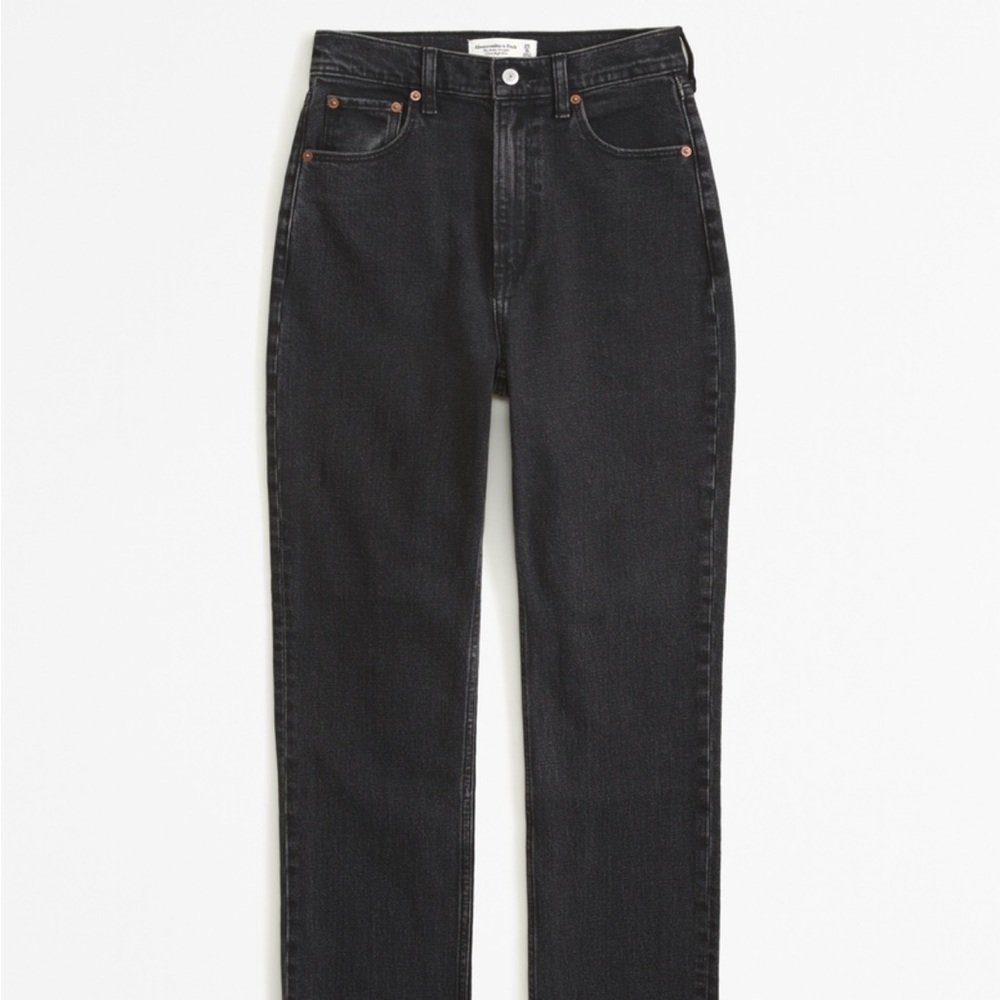 Abercrombie & Fitch Curve Love 90’s Straight Ultra High Rise Jeans